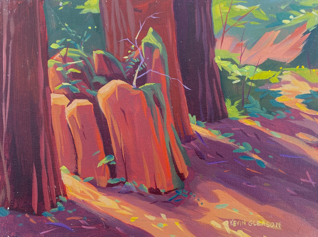 Kevin Gleason - Still Life- Redwood Stump